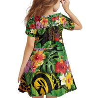 45th Anniversary of Freedom Vanuatu Family Matching Short Sleeve Bodycon Dress and Hawaiian Shirt Island Pride Cultural Power Pacific Unity DT02 - Polynesian Pride