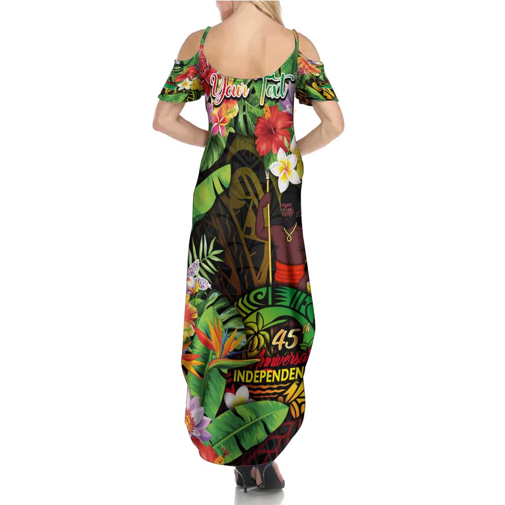 45th Anniversary of Freedom Vanuatu Family Matching Summer Maxi Dress and Hawaiian Shirt Island Pride Cultural Power Pacific Unity DT02 - Polynesian Pride