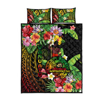 45th Anniversary of Freedom Vanuatu Quilt Bed Set Island Pride Cultural Power Pacific Unity DT02 - Polynesian Pride