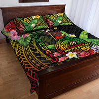 45th Anniversary of Freedom Vanuatu Quilt Bed Set Island Pride Cultural Power Pacific Unity DT02 - Polynesian Pride