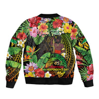 45th Anniversary of Freedom Vanuatu Sleeve Zip Bomber Jacket Island Pride Cultural Power Pacific Unity DT02 - Polynesian Pride