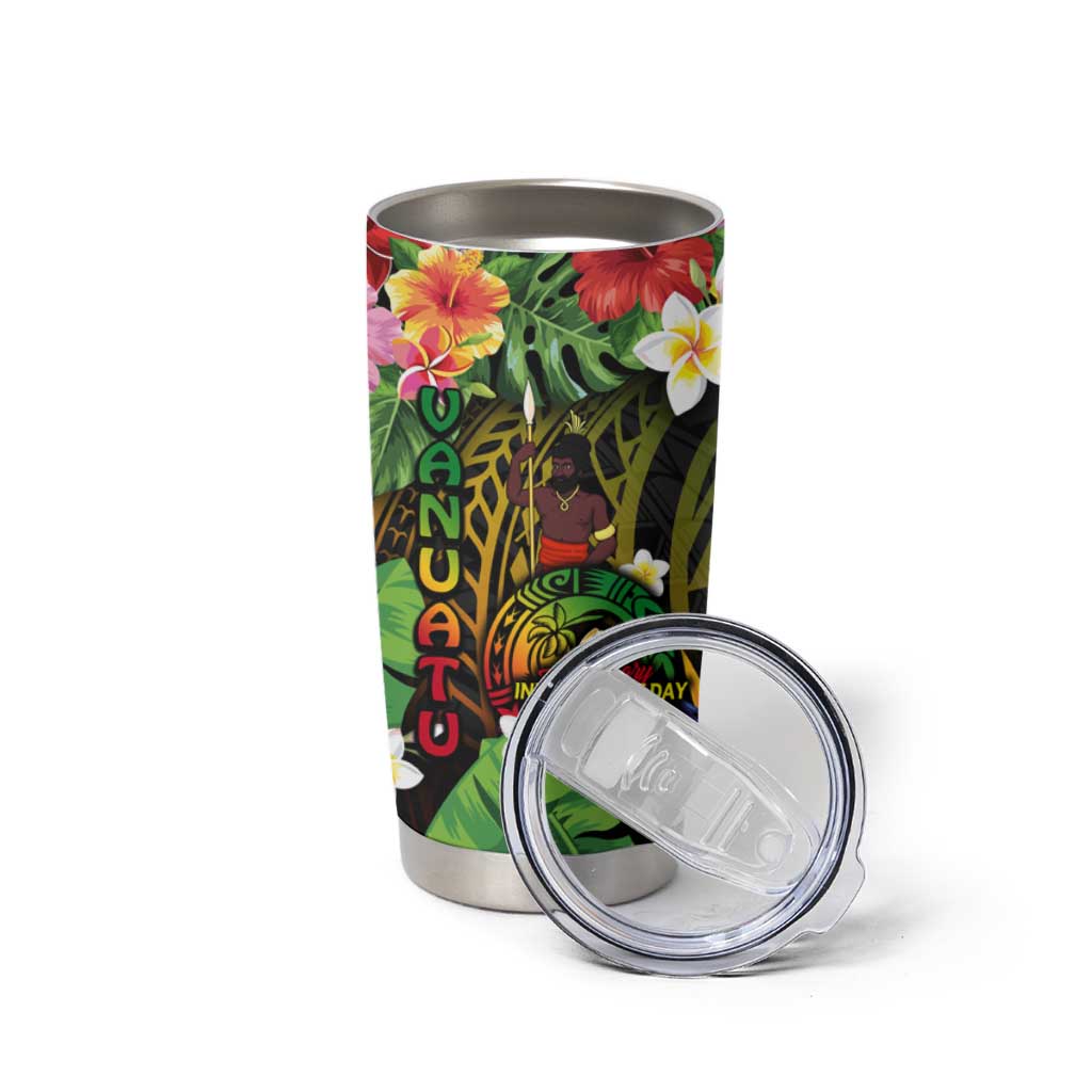 45th Anniversary of Freedom Vanuatu Tumbler Cup Island Pride Cultural Power Pacific Unity
