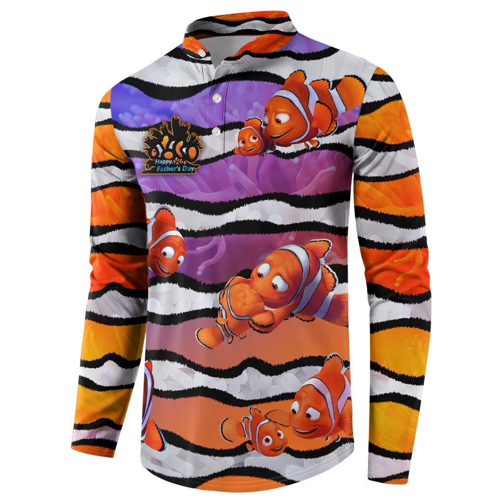 The Ocean Best Dad Button Sweatshirt Like Marlin Happy Fathers Day To a True Hero - Polynesian Pride