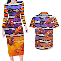 The Ocean Best Dad Couples Matching Long Sleeve Bodycon Dress and Hawaiian Shirt Like Marlin Happy Fathers Day To a True Hero DT02 Art - Polynesian Pride