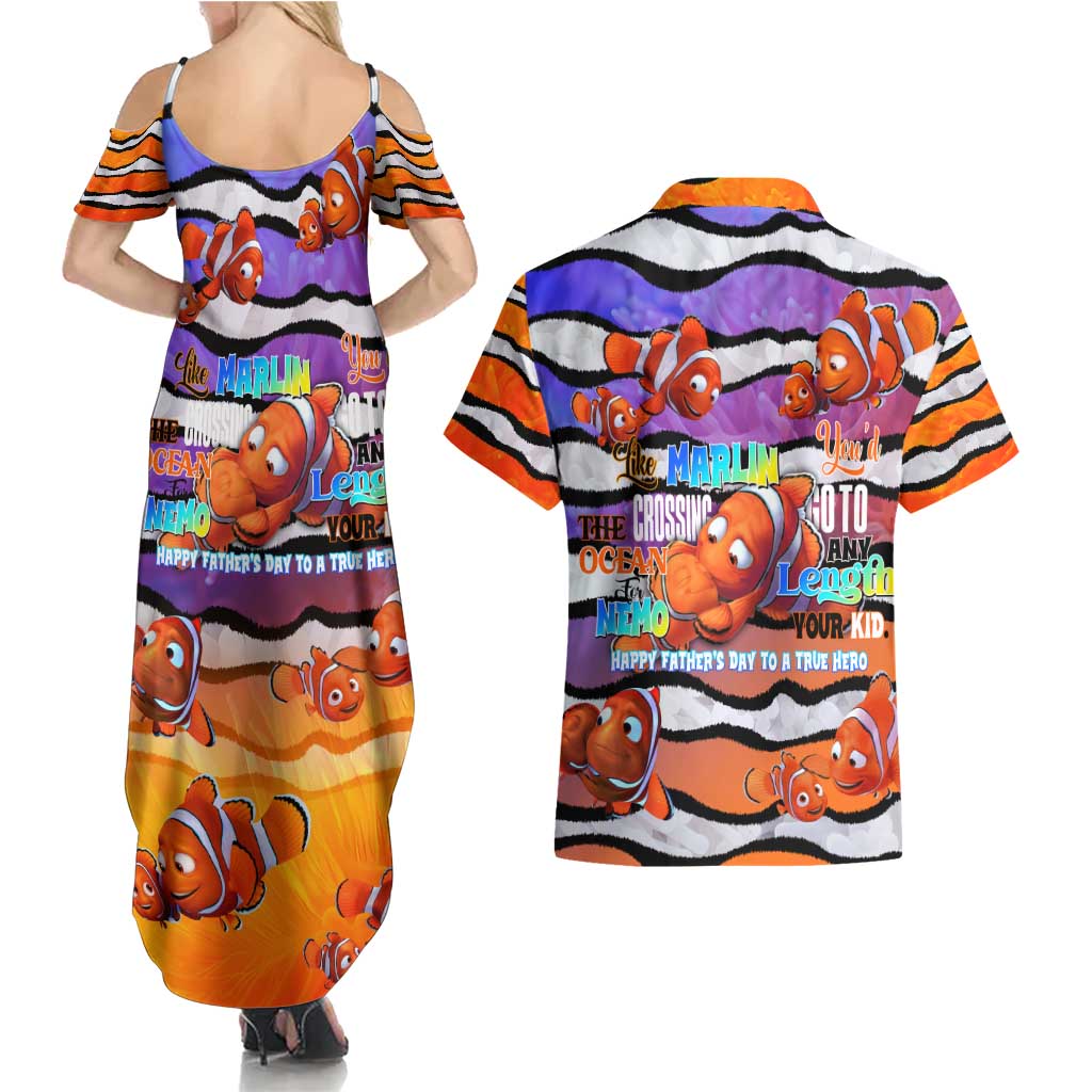 The Ocean Best Dad Couples Matching Summer Maxi Dress and Hawaiian Shirt Like Marlin Happy Fathers Day To a True Hero DT02 - Polynesian Pride