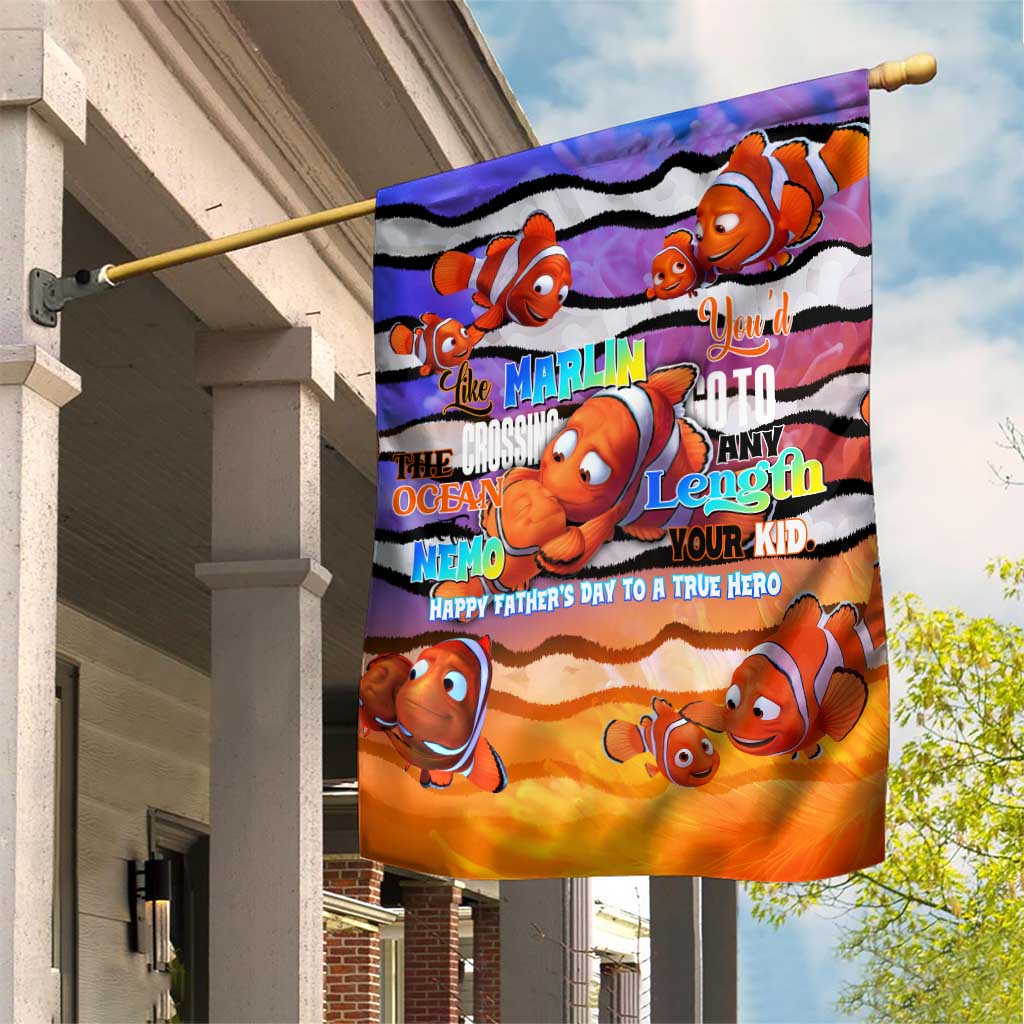 The Ocean Best Dad Garden Flag Like Marlin Happy Fathers Day To a True Hero - Polynesian Pride