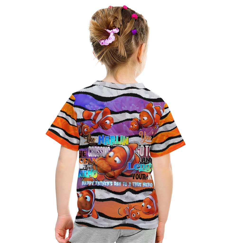 The Ocean Best Dad Kid T Shirt Like Marlin Happy Fathers Day To a True Hero - Polynesian Pride