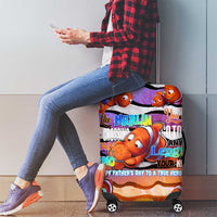 The Ocean Best Dad Luggage Cover Like Marlin Happy Fathers Day To a True Hero - Polynesian Pride