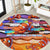 The Ocean Best Dad Round Carpet Like Marlin Happy Fathers Day To a True Hero - Polynesian Pride