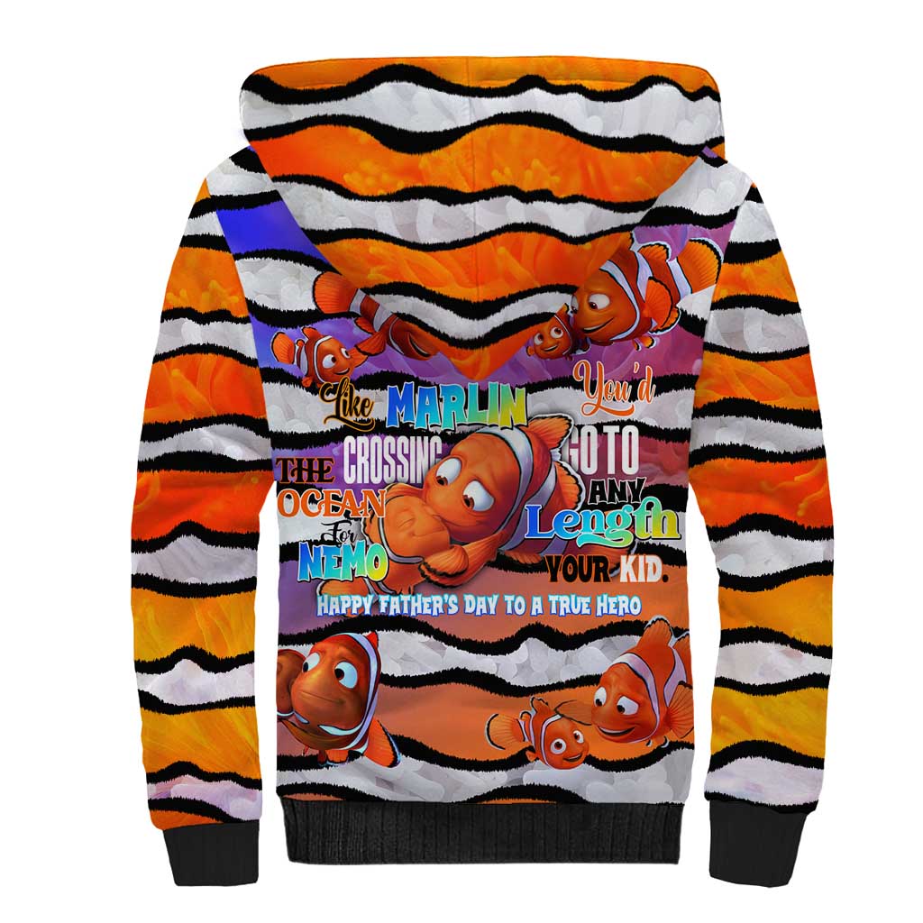 The Ocean Best Dad Sherpa Hoodie Like Marlin Happy Fathers Day To a True Hero - Polynesian Pride