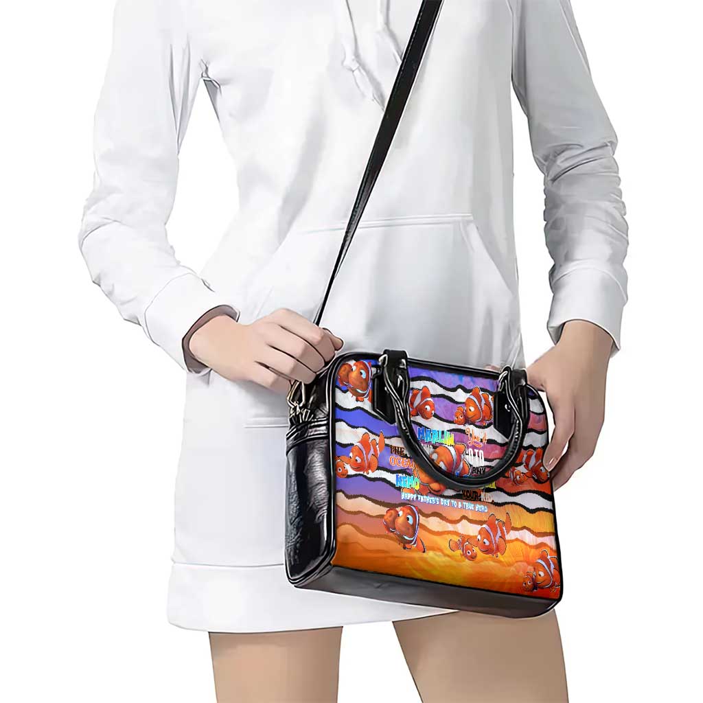 The Ocean Best Dad Shoulder Handbag Like Marlin Happy Fathers Day To a True Hero - Polynesian Pride