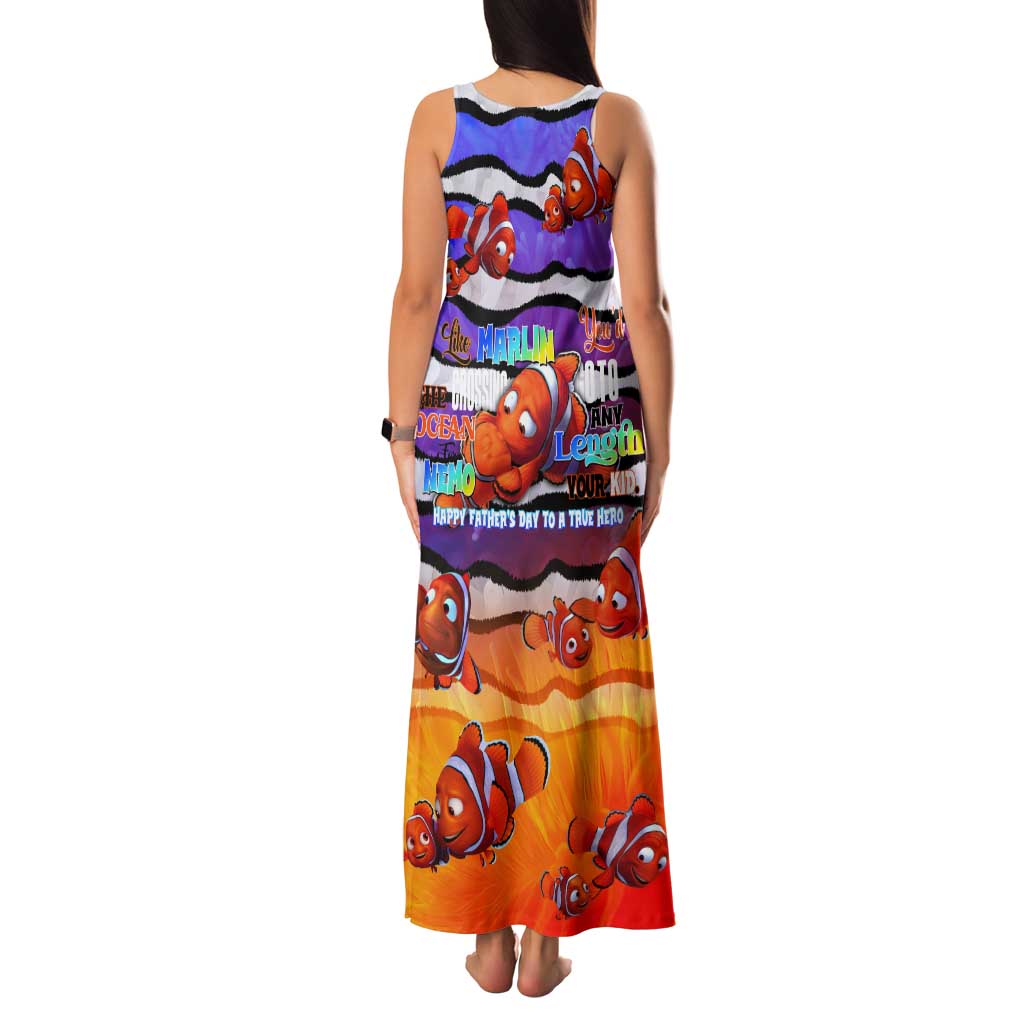 The Ocean Best Dad Tank Maxi Dress Like Marlin Happy Fathers Day To a True Hero - Polynesian Pride