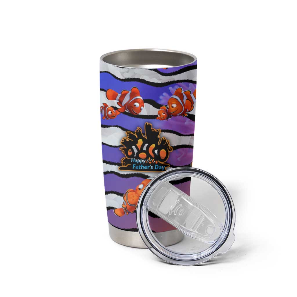 The Ocean Best Dad Tumbler Cup Like Marlin Happy Fathers Day To a True Hero - Polynesian Pride