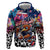 Personalized Kiwi New Zealand Rugby Hoodie Kiwis Mascot Tropical Pattern