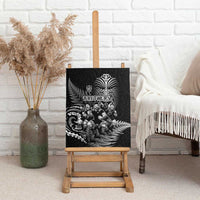 All Black Brothers Rugby Canvas Wall Art New Zealand Maori Haka