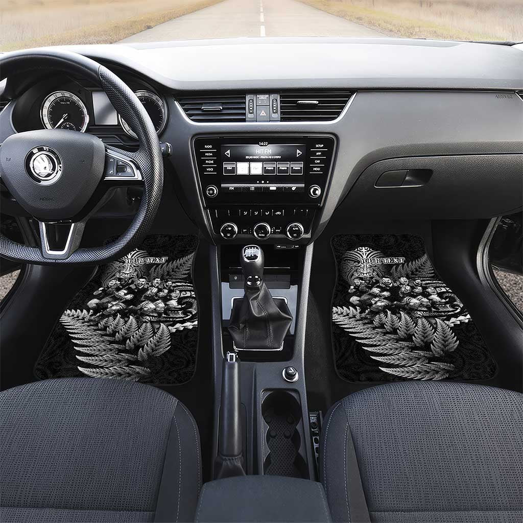 All Black Brothers Rugby Car Mats New Zealand Maori Haka