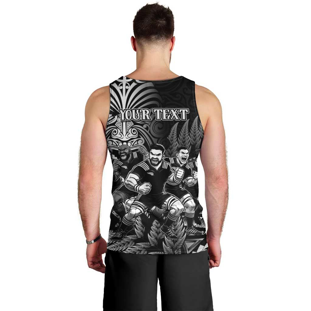 Personalized All Black Brothers Rugby Men Tank Top New Zealand Maori Haka