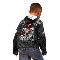 All Black NZL Rugby Champions Kid Hoodie Maori Warrior