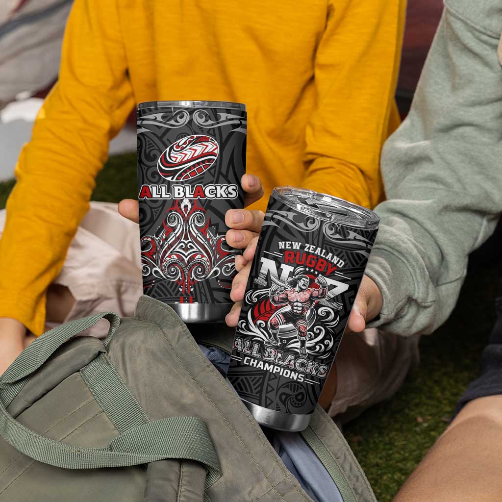 All Black NZL Rugby Champions Tumbler Cup Maori Warrior