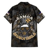 Personalized Shaka Girls America Samoa Family Matching Off The Shoulder Long Sleeve Dress and Hawaiian Shirt Tropical Flowers Vintage DT02 - Polynesian Pride