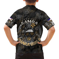 Personalized Shaka Girls America Samoa Family Matching Off Shoulder Maxi Dress and Hawaiian Shirt Tropical Flowers Vintage DT02 - Polynesian Pride