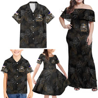 Personalized Shaka Girls America Samoa Family Matching Off Shoulder Maxi Dress and Hawaiian Shirt Tropical Flowers Vintage DT02 - Polynesian Pride