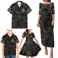 Personalized Shaka Girls America Samoa Family Matching Puletasi and Hawaiian Shirt Tropical Flowers Vintage DT02 - Polynesian Pride