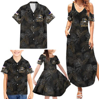 Personalized Shaka Girls America Samoa Family Matching Summer Maxi Dress and Hawaiian Shirt Tropical Flowers Vintage DT02 - Polynesian Pride