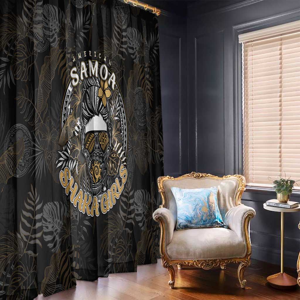 Personalized Shaka Girls America Samoa Window Curtain Tropical Flowers Vintage