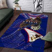 American Samoa Area Rug Brave Eagle Flag Color