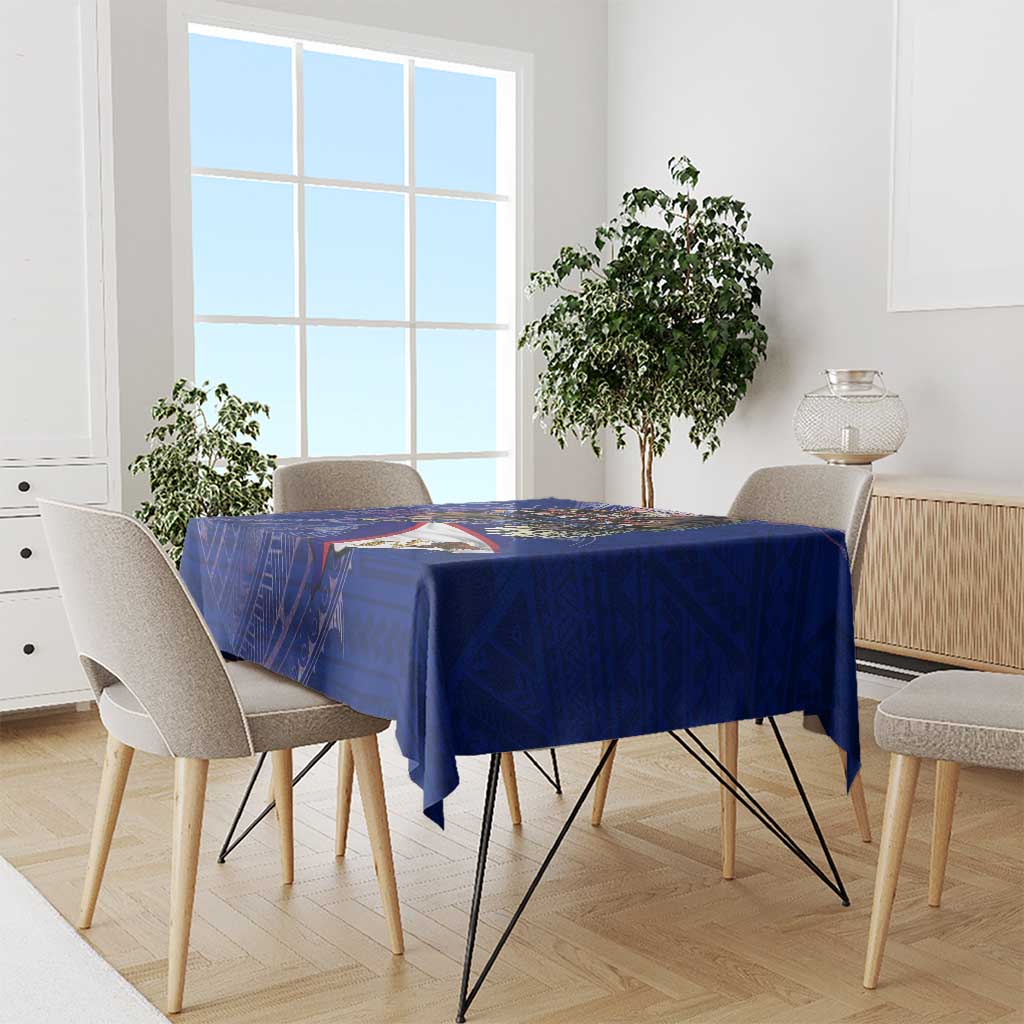 American Samoa Tablecloth Brave Eagle Flag Color