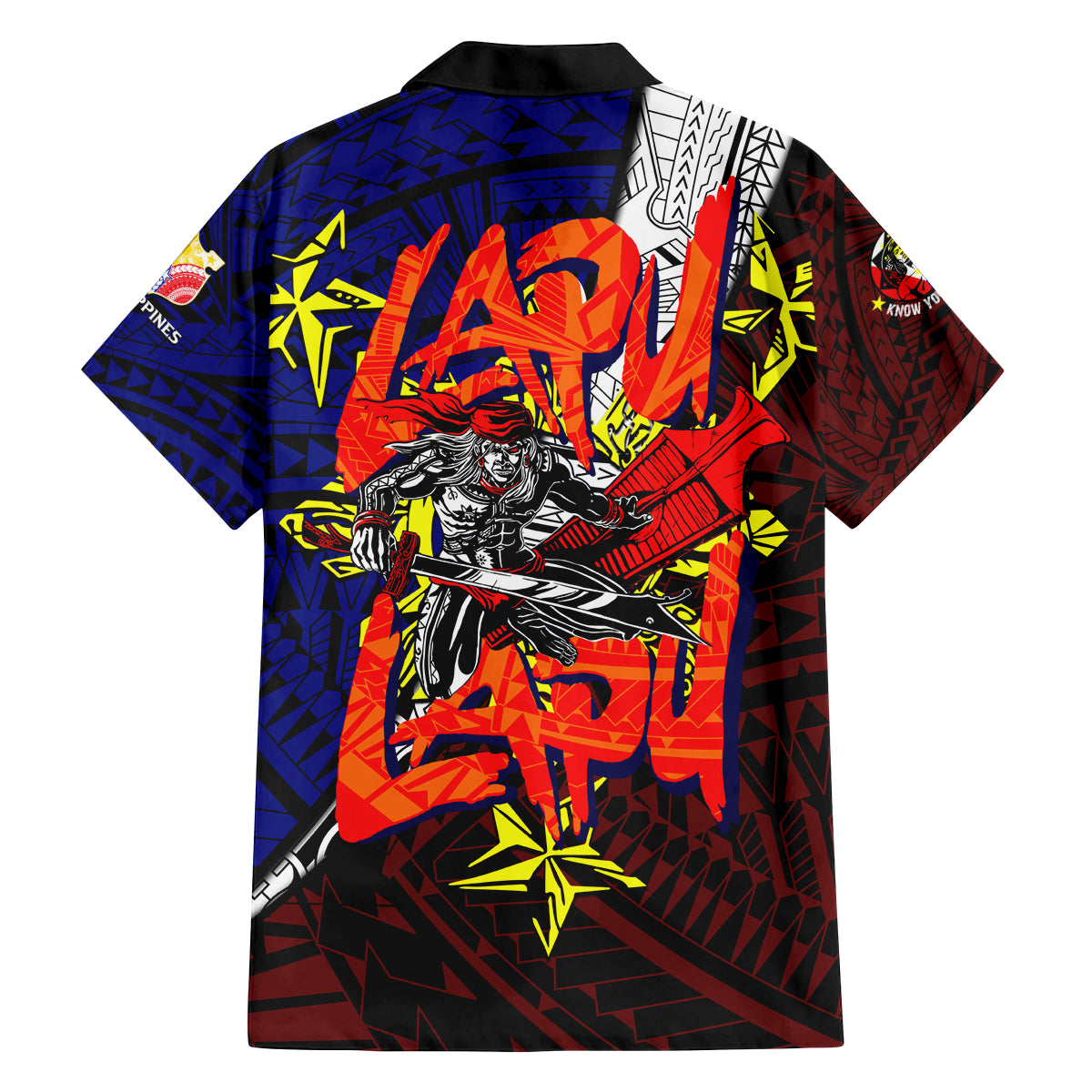 Philippines Lapu Lapu Family Matching Off Shoulder Short Dress and Hawaiian Shirt Chief Filipino Tattoo DT02 - Polynesian Pride