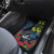 New Zealand Tui Bird Car Mats Maori Koru Mix Pohutukawa