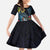 New Zealand Tui Bird Family Matching Off Shoulder Maxi Dress and Hawaiian Shirt Maori Koru Mix Pohutukawa