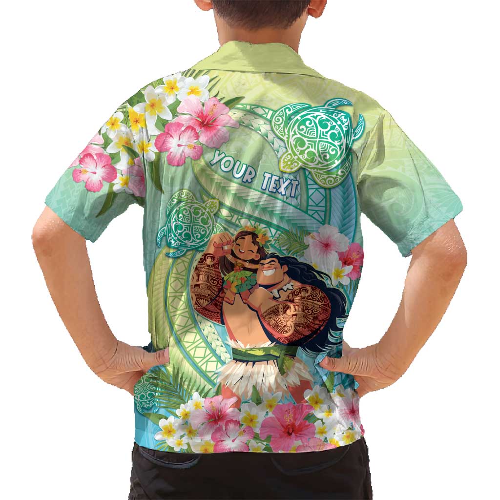 Personalised Hawaii Father's Day Family Matching Off Shoulder Short Dress and Hawaiian Shirt Happy Father And Child DT04 - Polynesian Pride