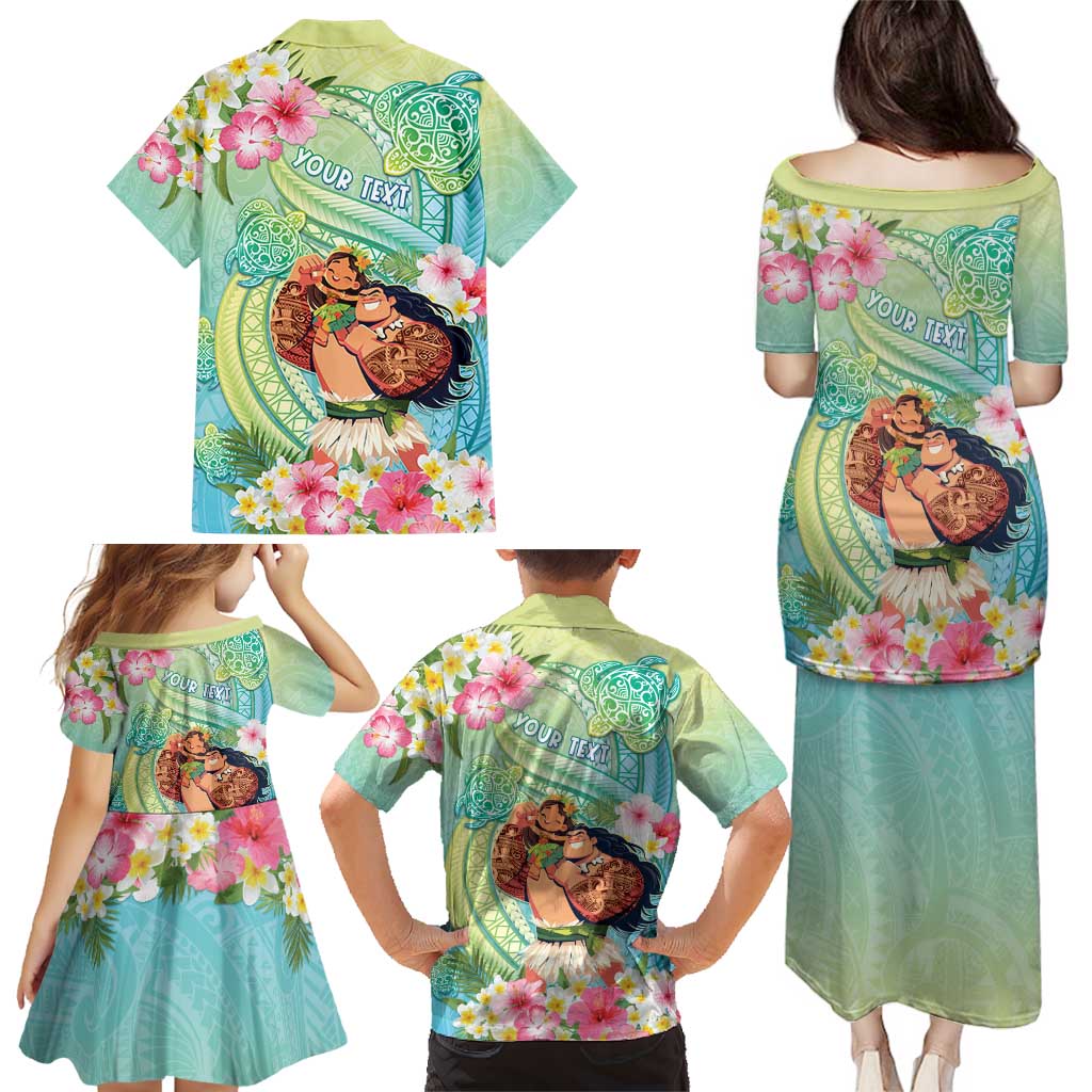 Personalised Hawaii Father's Day Family Matching Puletasi and Hawaiian Shirt Happy Father And Child DT04 - Polynesian Pride