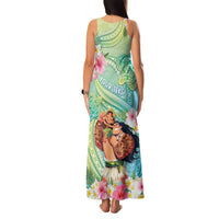 Personalised Hawaii Father's Day Family Matching Tank Maxi Dress and Hawaiian Shirt Happy Father And Child DT04 - Polynesian Pride