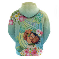 Personalised Hawaii Father's Day Hoodie Happy Father And Child