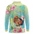 Personalised Hawaii Father's Day Long Sleeve Polo Shirt Happy Father And Child