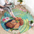 Hawaii Father's Day Round Carpet Happy Father And Child
