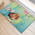 Hawaii Father's Day Rubber Doormat Happy Father And Child