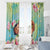 Hawaii Father's Day Window Curtain Happy Father And Child