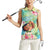 Personalised Hawaii Father's Day Women Sleeveless Polo Shirt Happy Father And Child