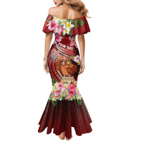 Personalised New Zealand Father's Day Family Matching Mermaid Dress and Hawaiian Shirt Happy Father And Child DT04 - Polynesian Pride