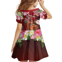 Personalised New Zealand Father's Day Family Matching Off Shoulder Maxi Dress and Hawaiian Shirt Happy Father And Child DT04 - Polynesian Pride