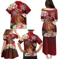 Personalised New Zealand Father's Day Family Matching Puletasi and Hawaiian Shirt Happy Father And Child DT04 - Polynesian Pride