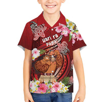 Personalised New Zealand Father's Day Kid Hawaiian Shirt Happy Father And Child