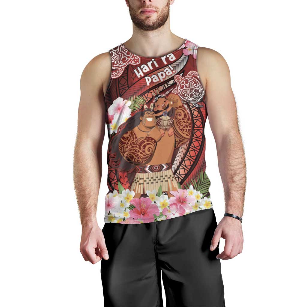 Personalised New Zealand Father's Day Men Tank Top Happy Father And Child