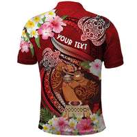 Personalised New Zealand Father's Day Polo Shirt Happy Father And Child