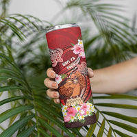 Personalised New Zealand Father's Day Skinny Tumbler Happy Father And Child DT04 - Polynesian Pride